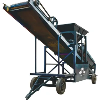 Integrated Hopper and Trommel Screen